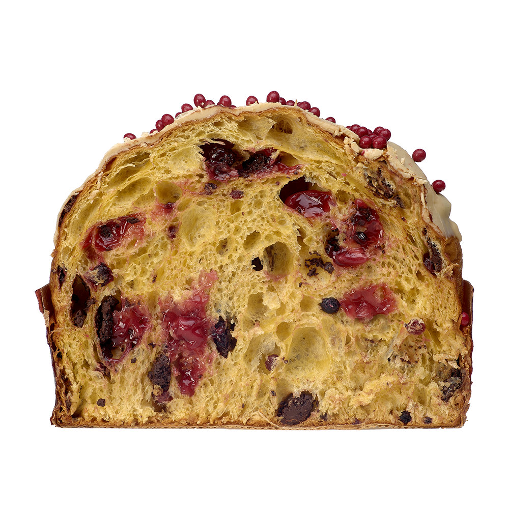 Panettone Cioccolato Bianco e Frutti Rossi 1kg - immagine 3